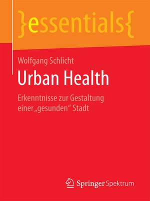 cover image of Urban Health